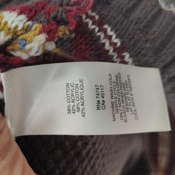 Natural Reflections Hooded Pullover  Size XXL Kangaroo Pouch Striped Stitching - Picture 6 of 7